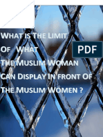 What Is The Limitof What Muslim Women Can Display Infront of A Muslim Women