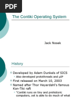 The Contiki Operating System: Jack Nosek