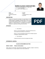 CV Harold - Docente