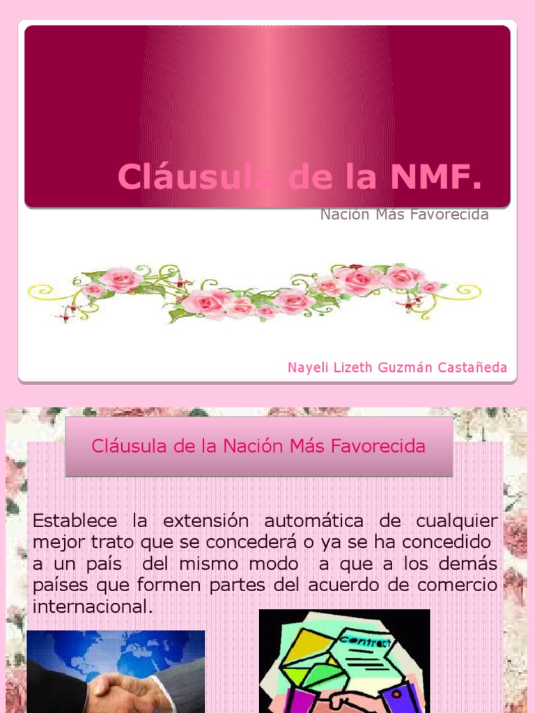Cláusula de La Nación Más Favorecida