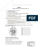 Prueba de Biología 1