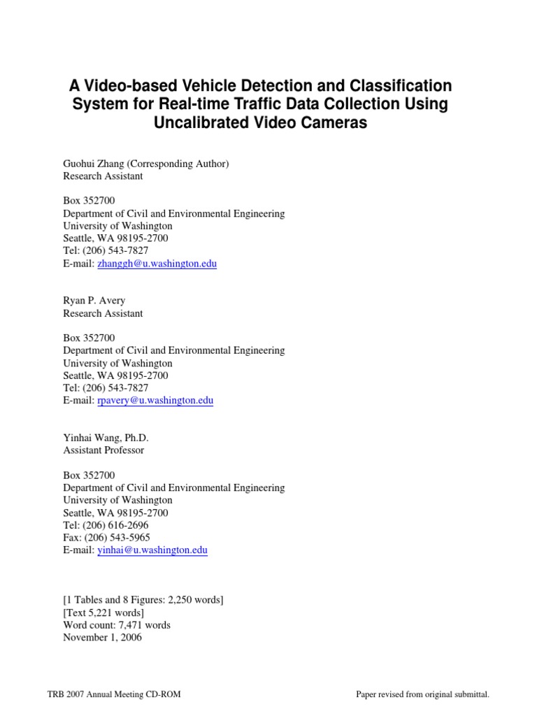 A Video-Based Vehicle Detection and Classification System For Real-Time ...