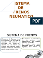 Sistema de frenos neumático vehículo