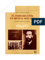 El Derecho Civil en México 1821 - 1871 Ma. Refugio GONZÁLEZ Ha. Codificación