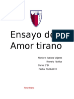 Ensayo de Amor Tirano