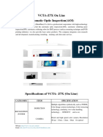 VCTA-Z7X On Line Automatic Optic Inspection (AOI) : Category Item Specification