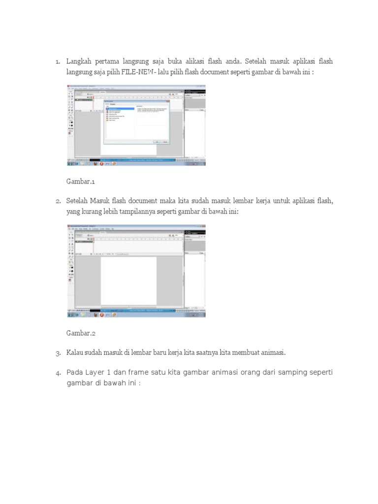 Tutorial Membuat  Animasi  Orang  Berjalan  Dengan  Flash 