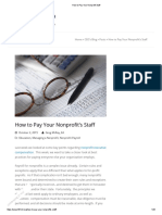 How To Pay Your Nonprofit Staff