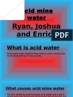 Acid Mine Water: Ryan, Joshua and Enrico