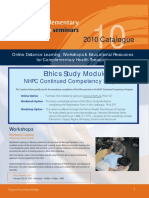 2010 Catalogue: Ethics Study Module