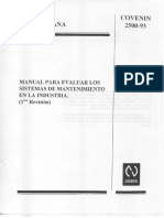 Manual para la evaluar del sistema de mantenimiento en la industria 2500-93