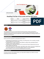 Handling Full Set of Accounts and the GST Factor