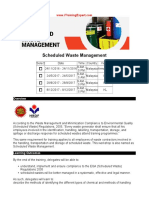 Scheduled Waste Management