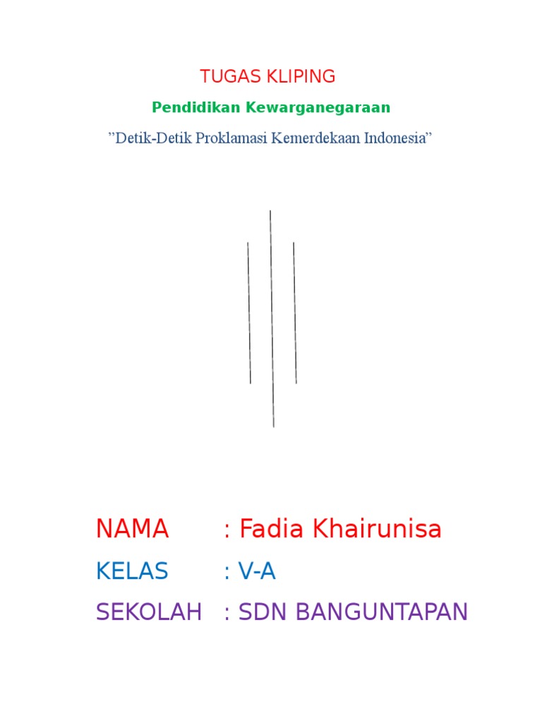 Kliping Tentang Sejarah Kemerdekaan Indonesia Guru Paud