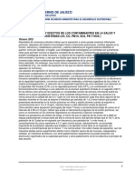 Descripcion de Contaminantes Atmosféricos y Efectos en La Salud