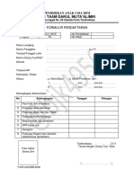 Formulir Pendaftaran Pendidikan Anak Usia Dini SPS TAAM