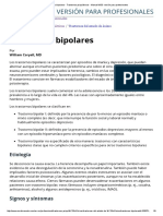 Trastornos Bipolares - Trastornos Psiquiátricos