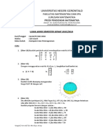 Universitas Negeri Gorontalo: Fakultas Matematika Dan Ipa Jurusan Matematika