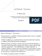 Neural Network: Taxonomy: K. Ming Leung