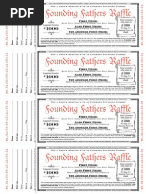 Founding Fathers Raffle