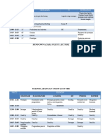 Rundown Acara Guest Lecture: Waktu Durasi Mata Acara PJ Keterangan