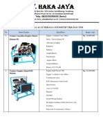 Daftar Harga Peraga Otomotif Juli 16