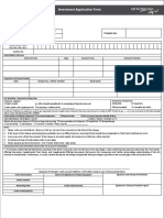Investment Application Form