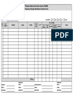 F13 Pregnancy Package Distribution Summary Form