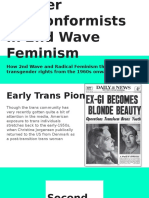 Gender Nonconformists in Second Wave Feminism