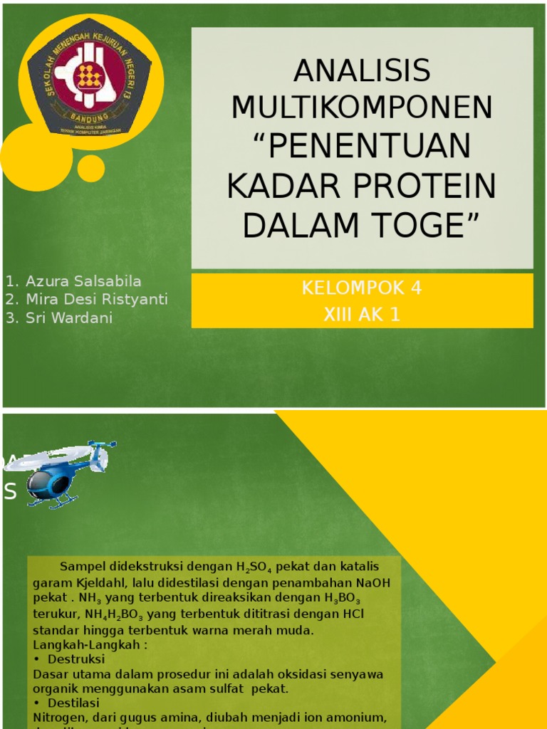 Analisis Kadar Protein dalam Toge | PDF
