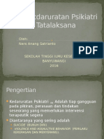 Kegawatdaruratan Psikiatri & Tatalaksana