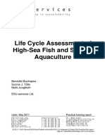 Life Cycle Assessment of High Sea Fish and Salmon Aquaculture