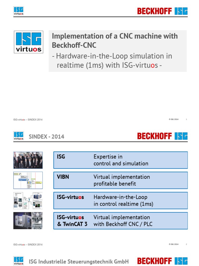 ISG-Virtuos Sindex (2014) | PDF | Simulation | Numerical Control