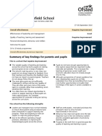 Pudsey Grangefield School - Ofsted Report