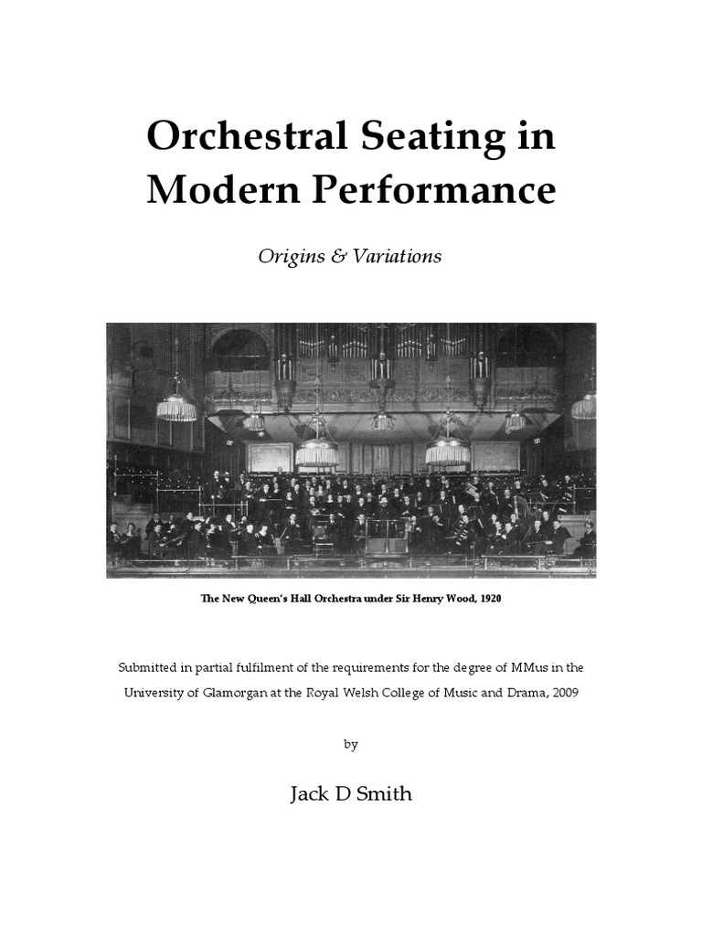 Modern Orchestral Seating Arrangements | PDF | Orchestras | Double Bass