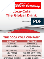 Coca-Cola The Global Drink: by Mohammed Taj