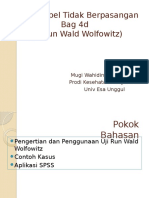 Pertemuan 10 Uji Wald Wolfowitz Wahid
