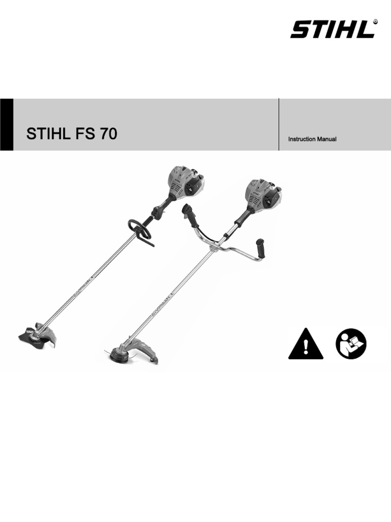 STIHL FS 70 Strimmer Instruction Manual PDF Gasoline Mower