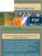 Endorsing Microbial Cell Culture For CGMP Production