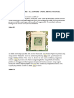 Macam-Macam Soket Mainboard Untuk Prosesor Intel