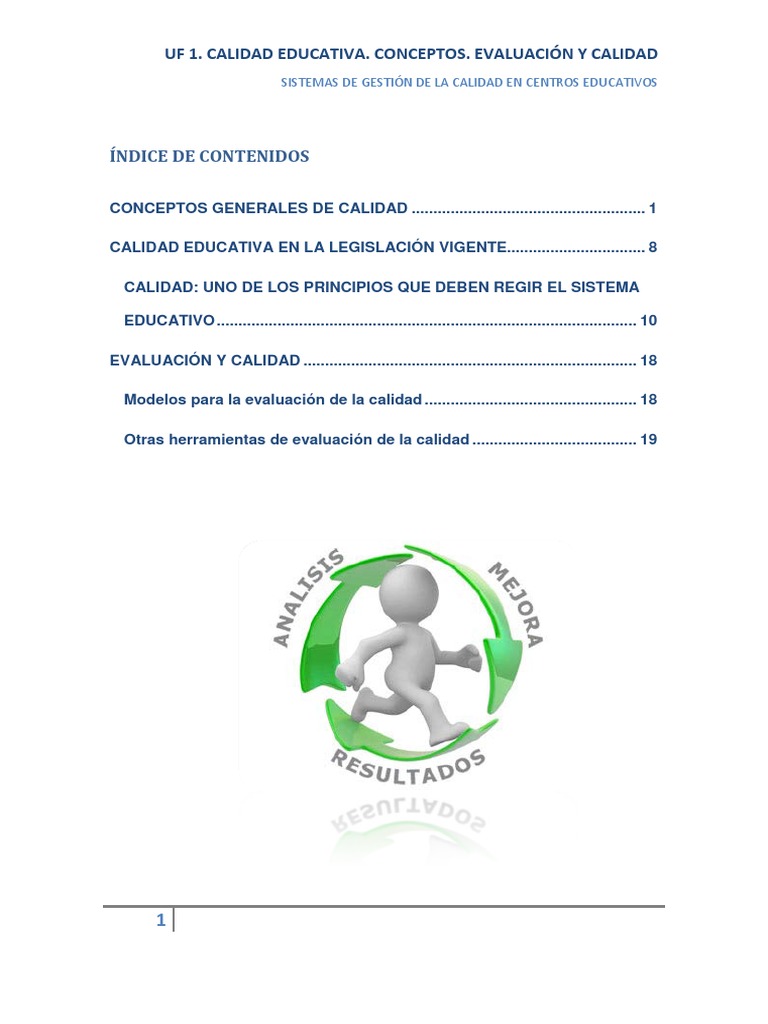 Gestión de Calidad en Centros Educativos | PDF | Calidad (comercial ...