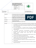 BAB IX (9.4.4 EP 1) SOP Penyampai Informasi Hasil Peningkatan Mutu Layanan Klinis Dan Keselamatan Pasien