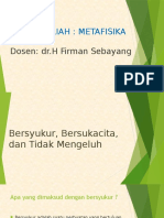 Bersyukur, Bersukacita, Dan Tidak Mengeluh