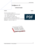 Unitatea 8 - Limite de Functii PDF