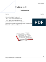 Unitatea 9 - Functii Continue PDF