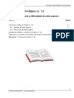Unitatea 12 - Derivata Si Diferentiala de Ordin Superior PDF