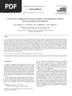 Harding K. G. A Life-Cycle Comparison Between Inorganic and Biological Catalysis For The Production of Biodiesel PDF