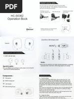 Truly Wireless Lancube HC-S0362 HC-S0362 Operation Book Wireless Headphones