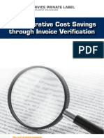 Administrative Cost Savings through Invoice Verification