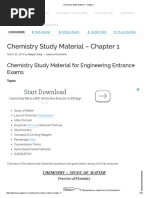 Chemistry Study Material - Chapter 1